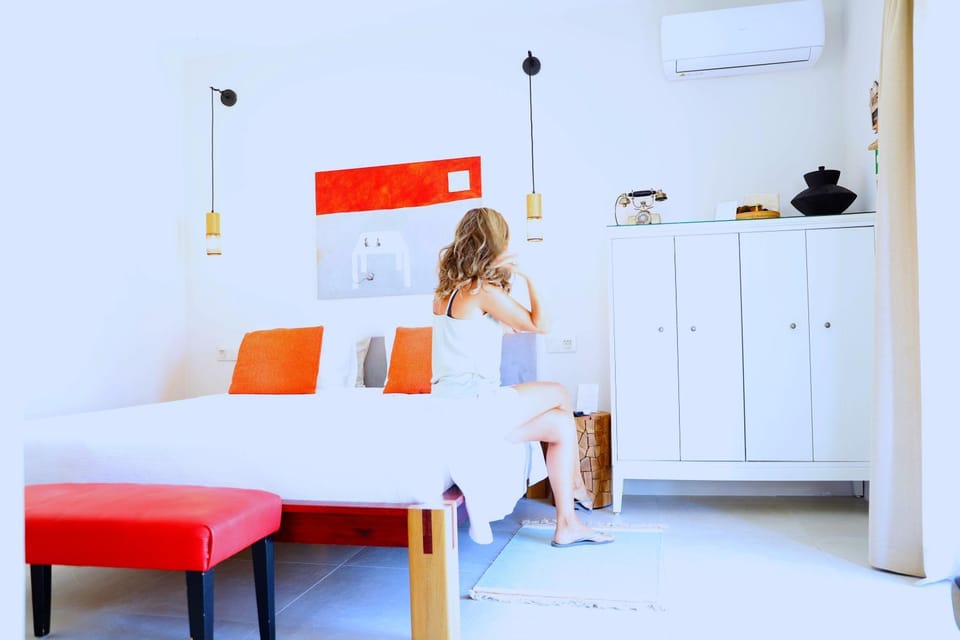 Bed, People, Photo of the whole room, Bedroom, wardrobe, air conditioner