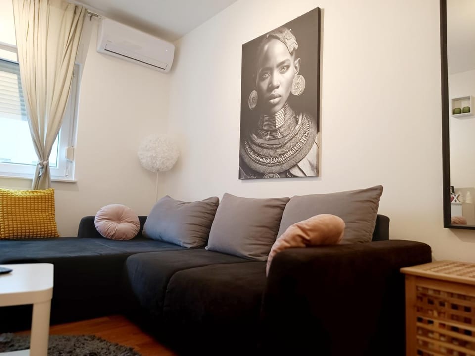 Living room, Seating area, air conditioner