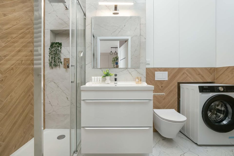 Shower, Toilet, Bathroom, washing machine