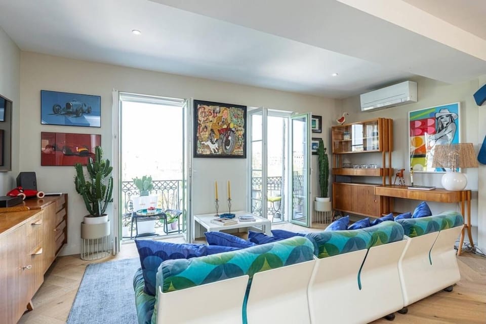 2 chambres, balcons, vue imprenable, climatisation - PALACE BLEU Apartment in Nice