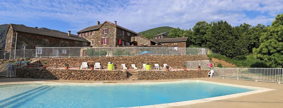 Property building, Living room, Swimming pool