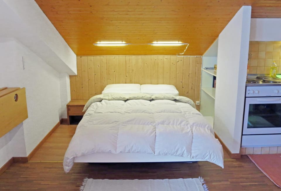 Bed, Kitchen or kitchenette, Bedroom