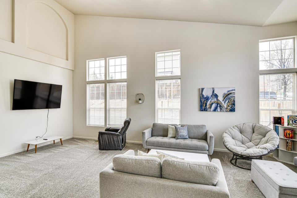 Family Reno Home with Game Room! 28 Mi to Ski Resort House in Reno