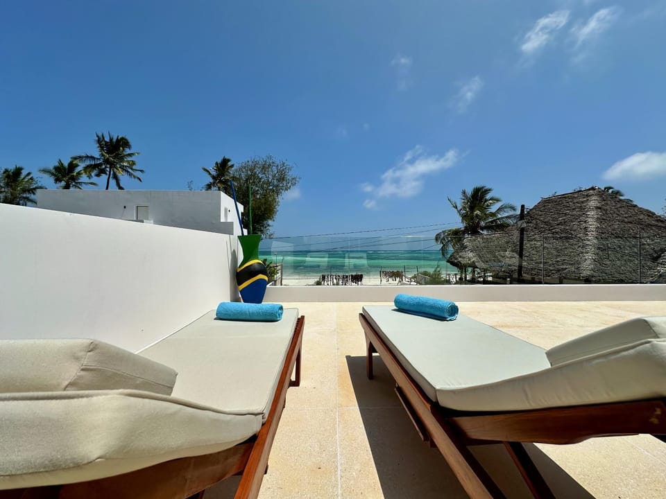 Beach, Sea view, sunbed