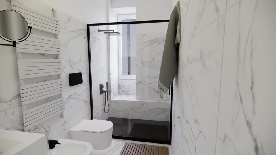 Shower, Toilet, Bathroom, bidet, towels