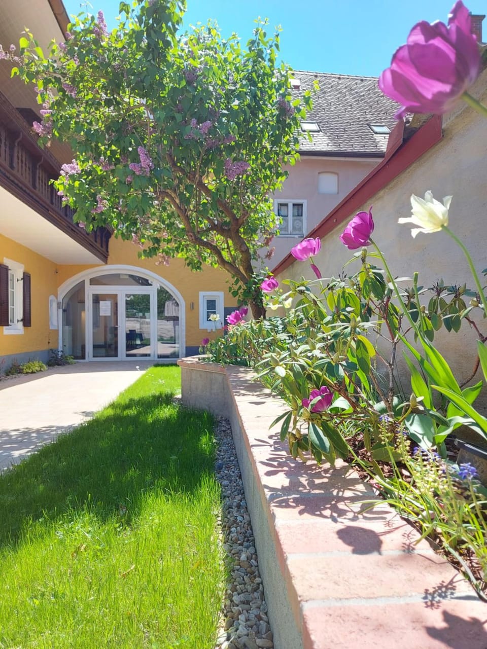 Patio, Day, Summer, Garden view