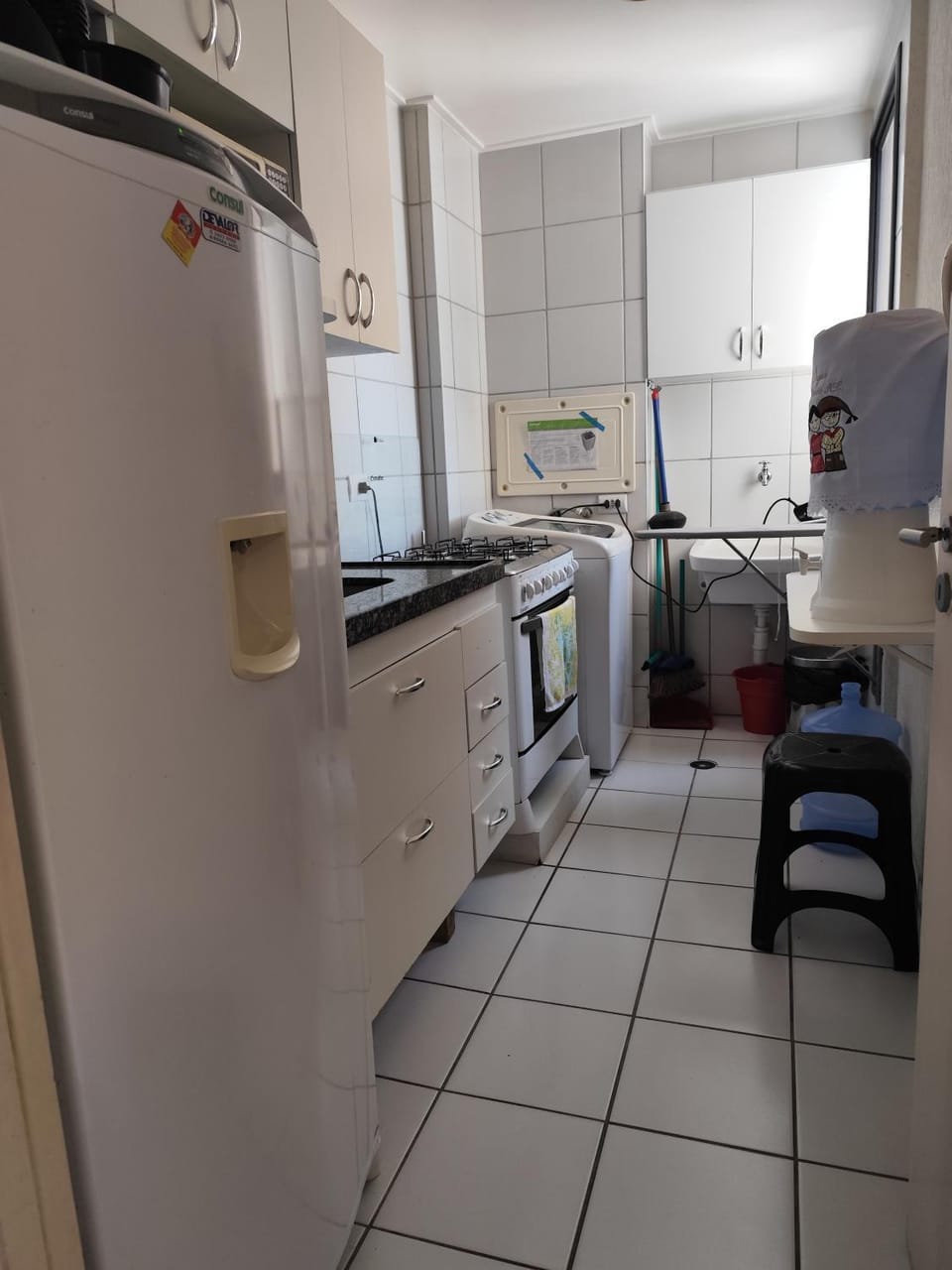 flat iron, stove, washing machine, kitchen