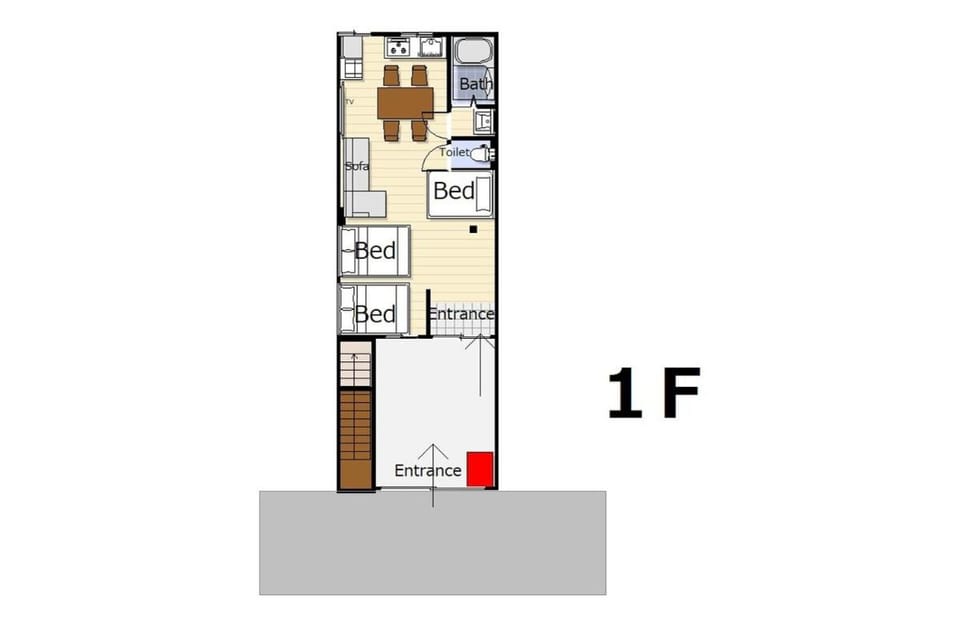 Kunel Yadocari 1F Apartment in Osaka