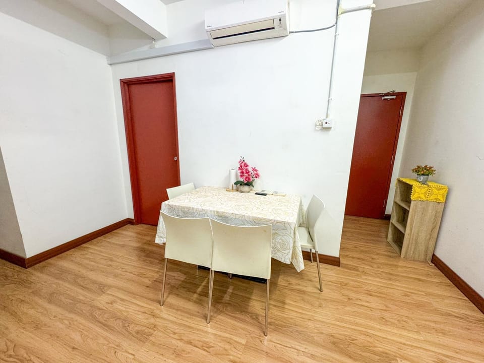 Dining area, air conditioner