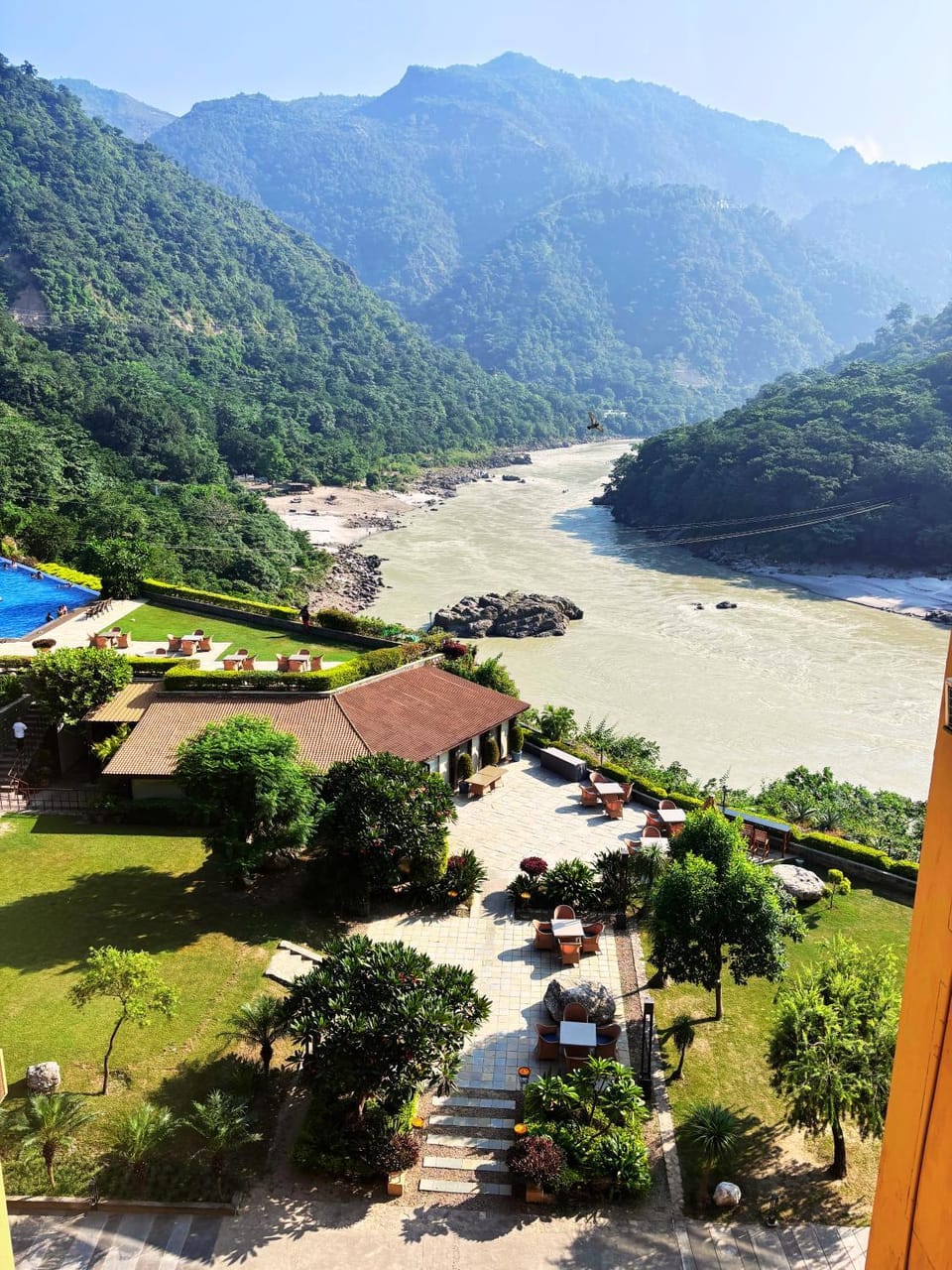 Spring, Day, Natural landscape, Bird's eye view, River view