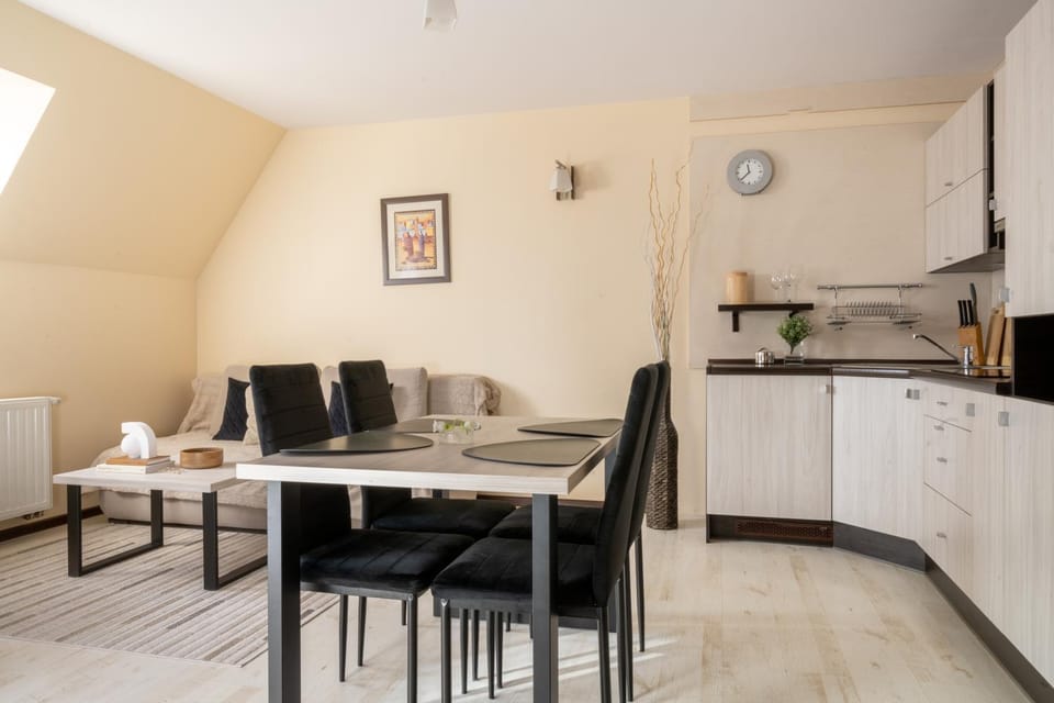 Kitchen or kitchenette, Living room, Seating area, stove