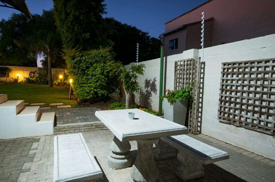 Patio, Night, Garden, Seating area, Garden view