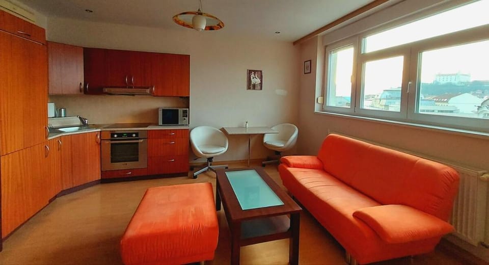 Kitchen or kitchenette, Living room, Dining area