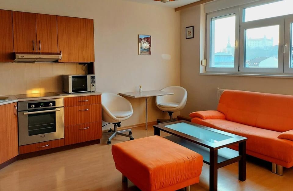 Kitchen or kitchenette, Living room, Dining area