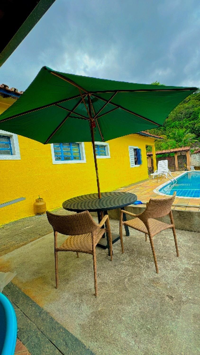 Dining area, Pool view, sunbed