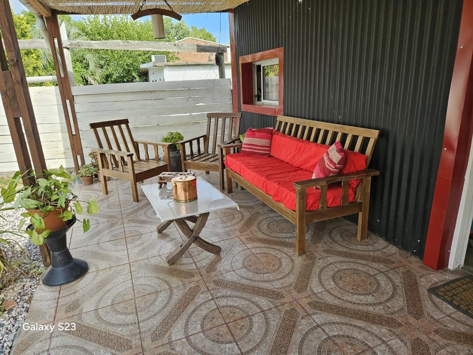 El patio de rosy House in Maldonado Department, Uruguay