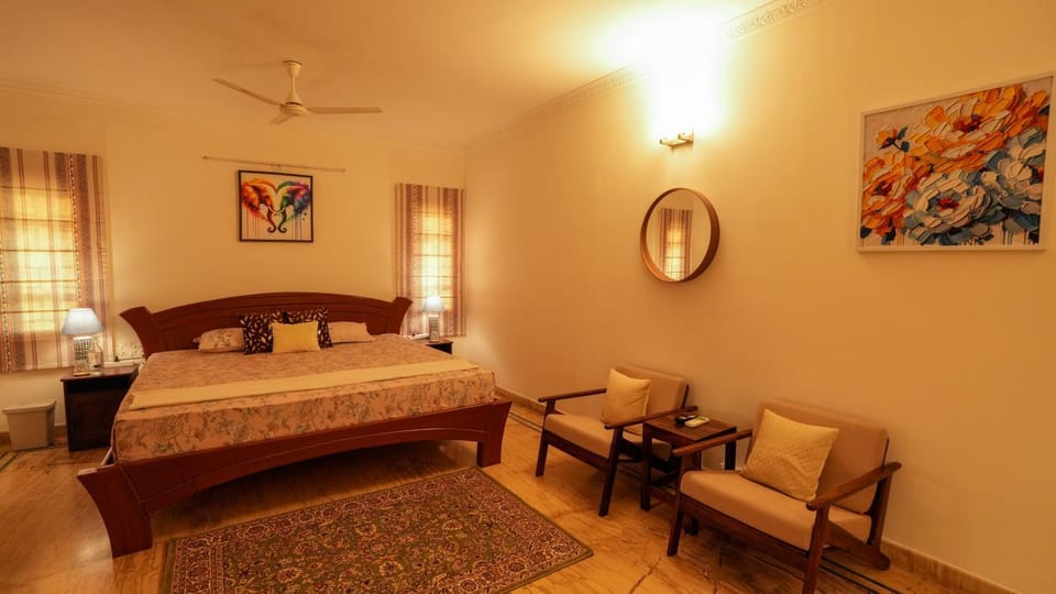 Bed, Photo of the whole room, Bedroom, air conditioner