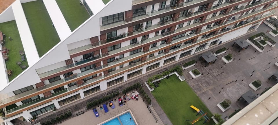Property building, Pool view, Swimming pool