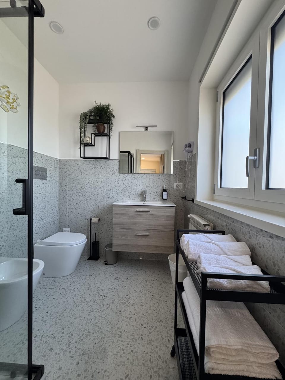 Shower, Toilet, Bathroom, towels
