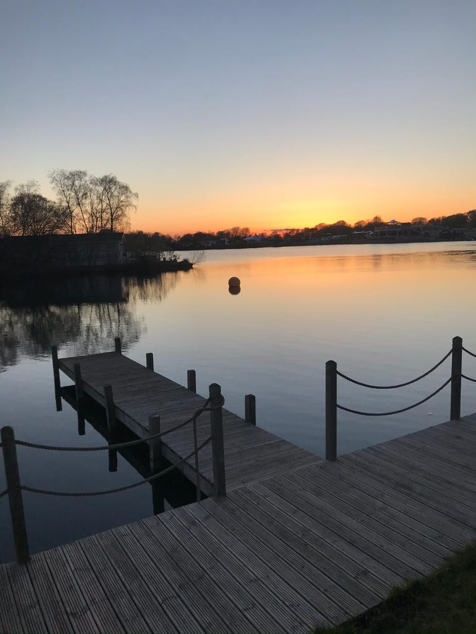 Lake view, Sunset