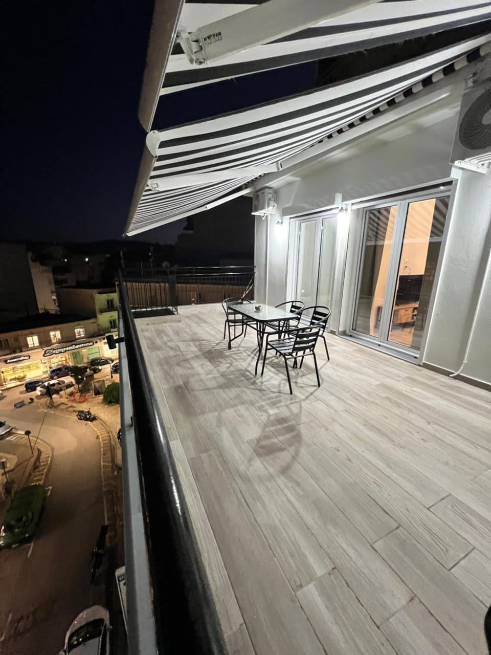 Night, View (from property/room), Balcony/Terrace