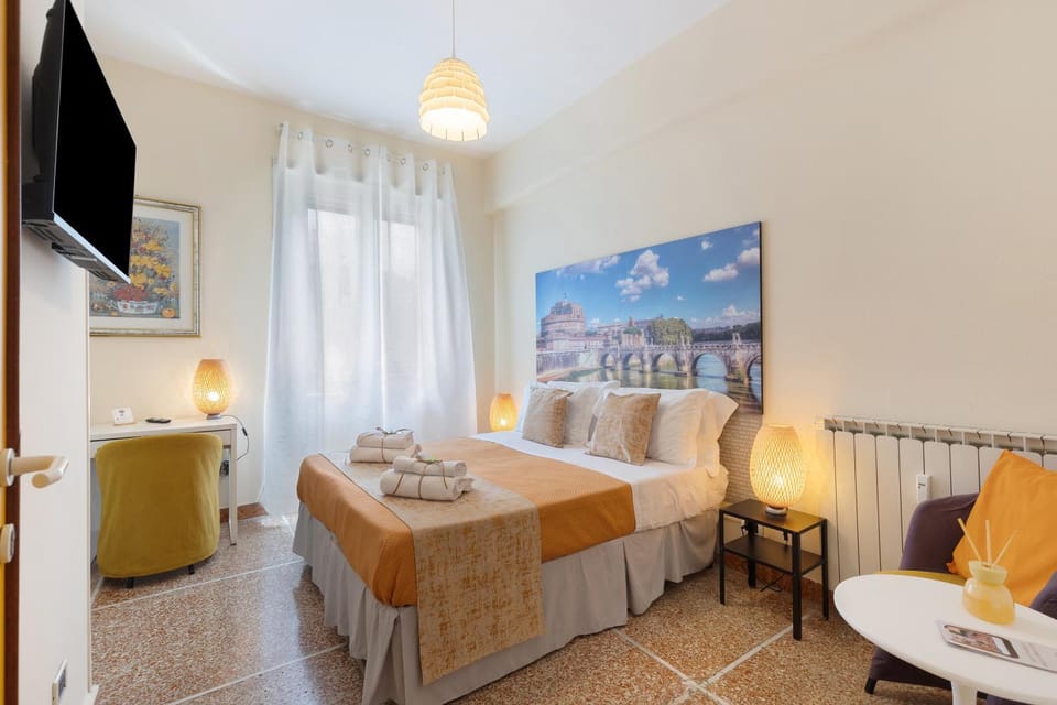 Property building, Living room, Bedroom