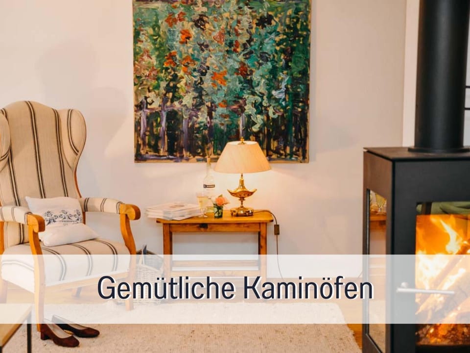 Living room, fireplace