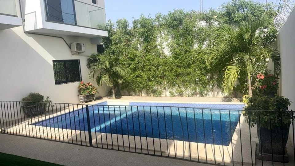 Property building, Day, Garden, Garden view, Pool view, Swimming pool, sunbed