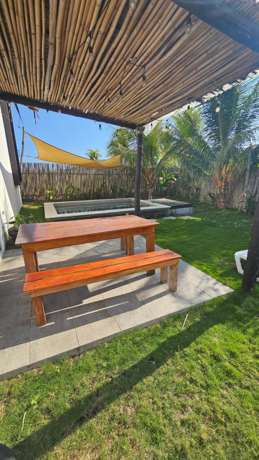 Patio, Garden, Dining area, Swimming pool