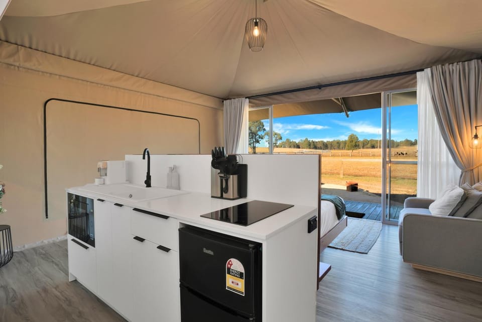 The Beltree Wine Country Glamping Luxury tent in New South Wales