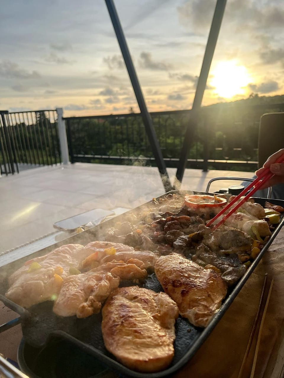 BBQ facilities, Sunset