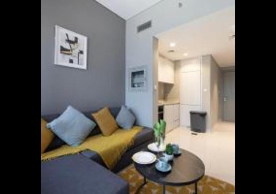 Kitchen or kitchenette, Living room, Seating area