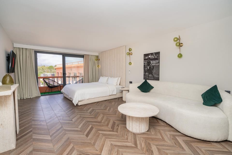 Bed, Living room, Photo of the whole room, Seating area, Bedroom