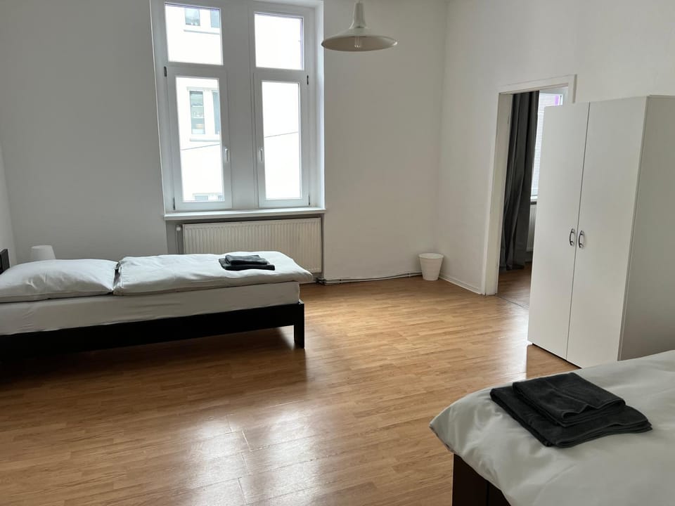 Bed, Photo of the whole room, Bedroom, towels, wardrobe