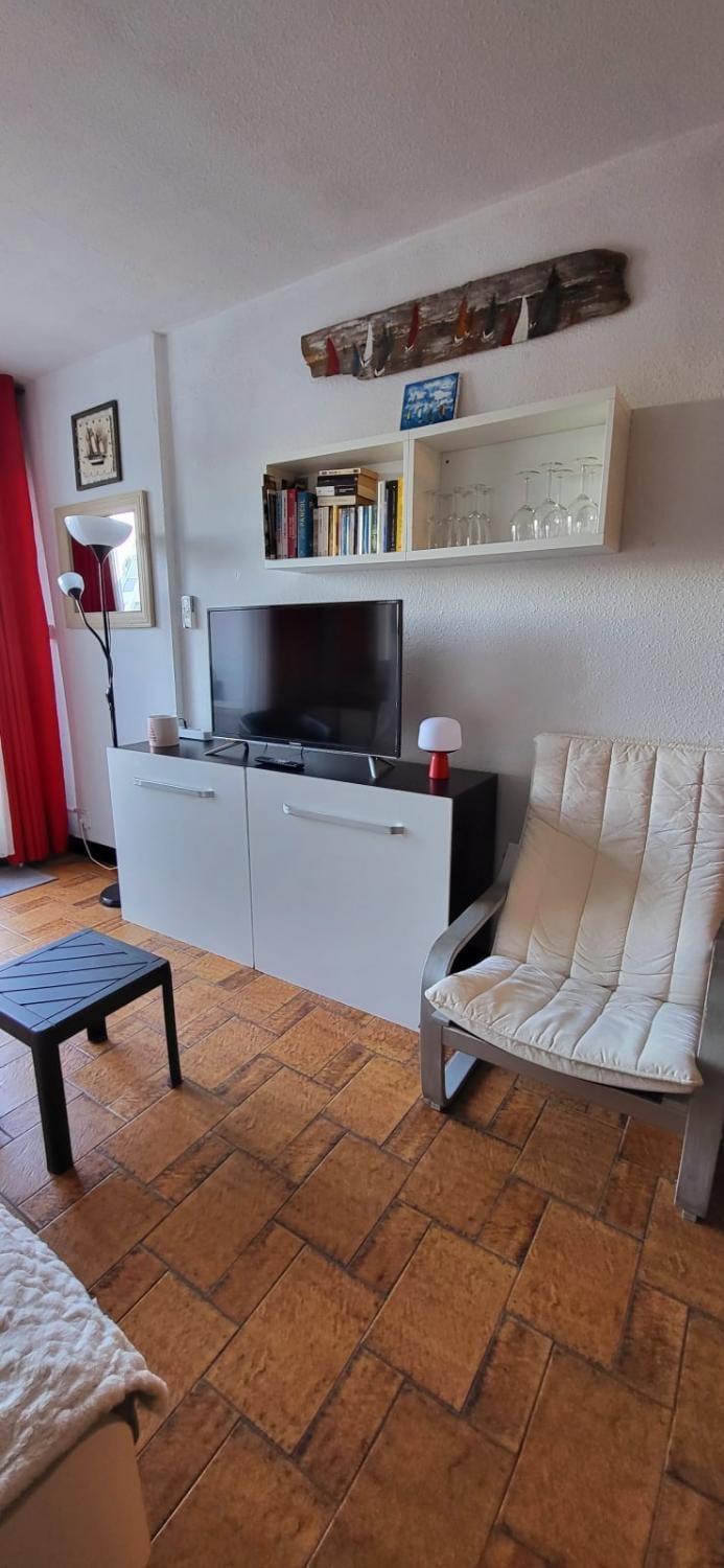 La Croisière Nice view renovated studio air-conditioned parking balco Apartment in Le Grau-du-Roi