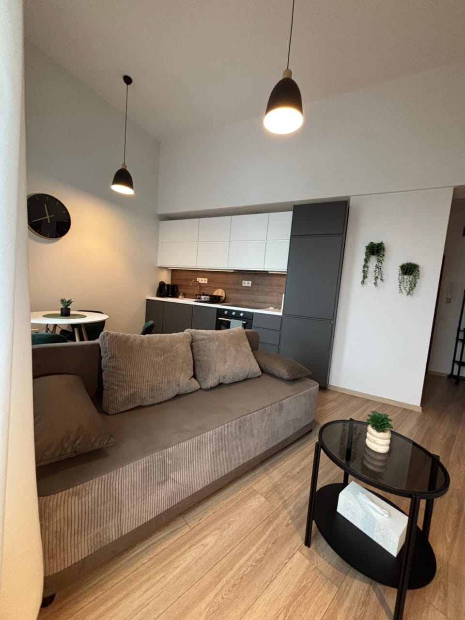 Kitchen or kitchenette, Living room, Dining area