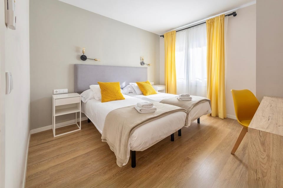 Photo of the whole room, Seating area, Bedroom, towels, wardrobe, air conditioner