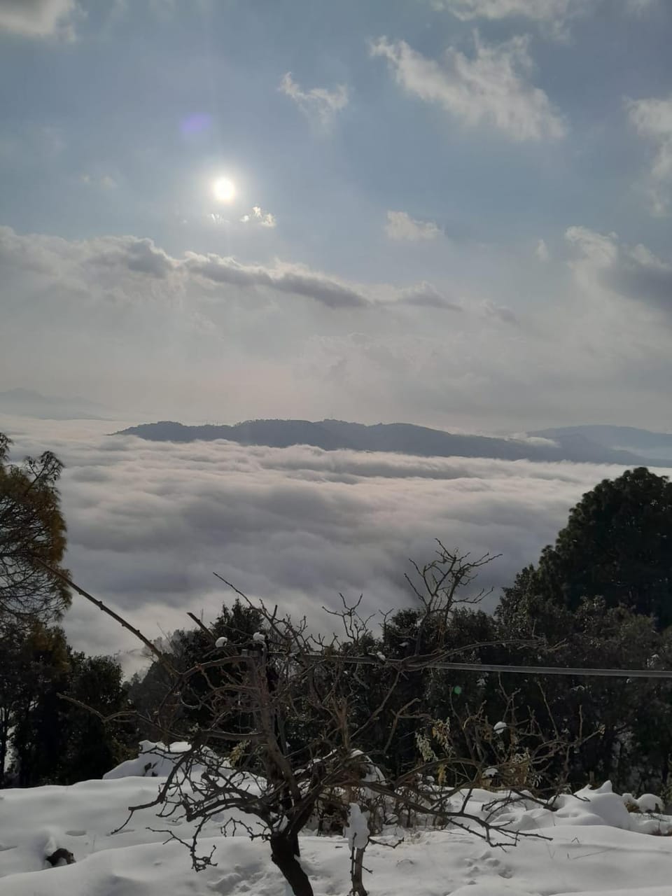 Day, Natural landscape, Winter, Mountain view