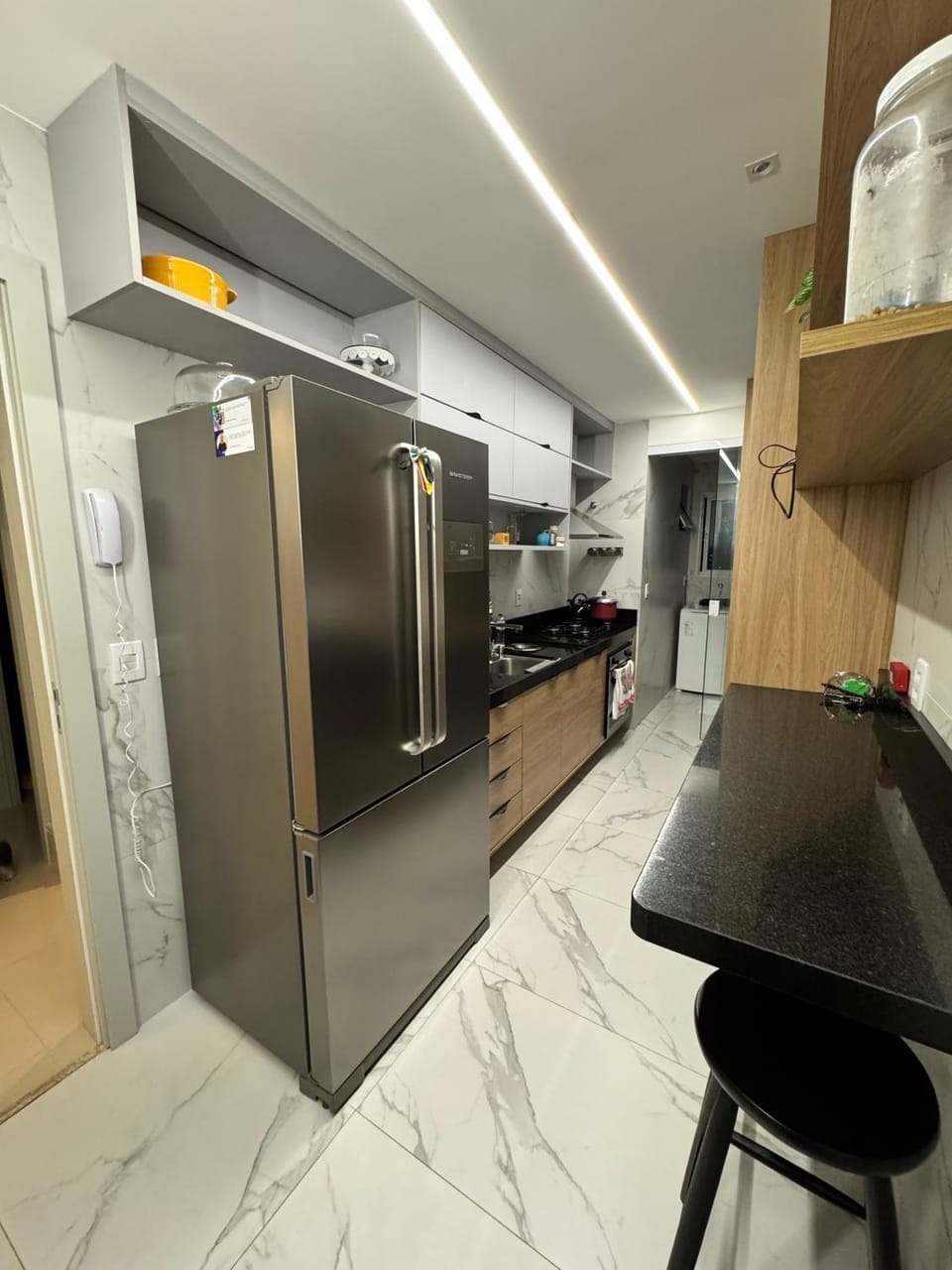 Kitchen or kitchenette, oven, stove
