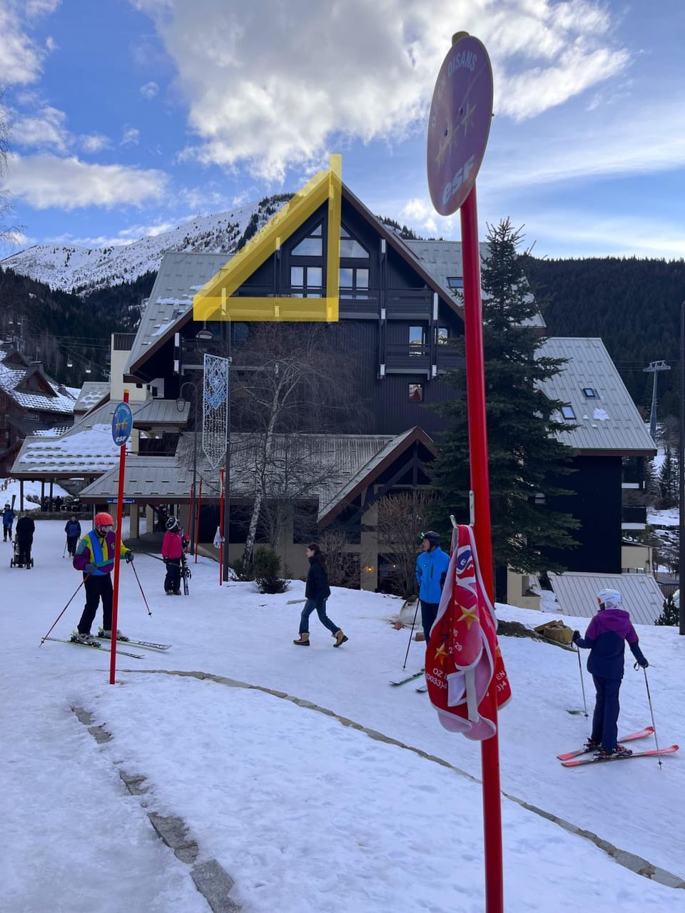 Property building, Winter, Ski School, Ski School, Skiing