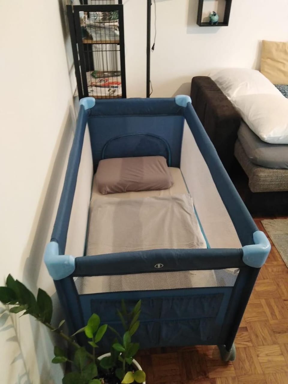 Living room, cot