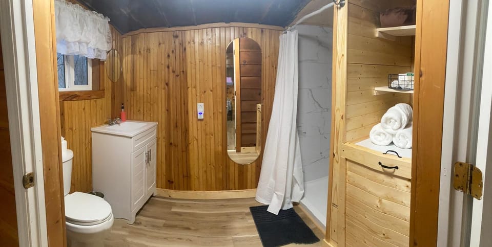 Shower, Toilet, Bathroom, towels