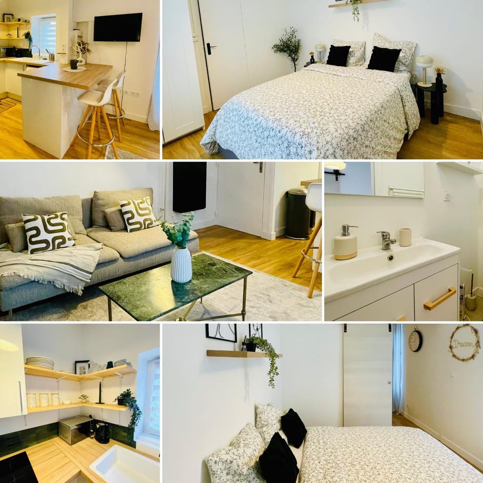 Bed, Kitchen or kitchenette, Living room, Photo of the whole room, Seating area, Bedroom