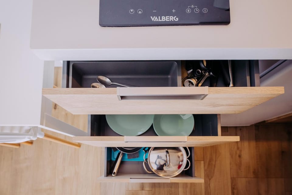 Kitchen or kitchenette, furniture