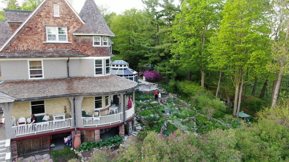 Property building, Garden view