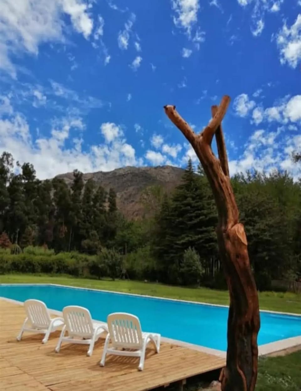 Natural landscape, Mountain view, Pool view