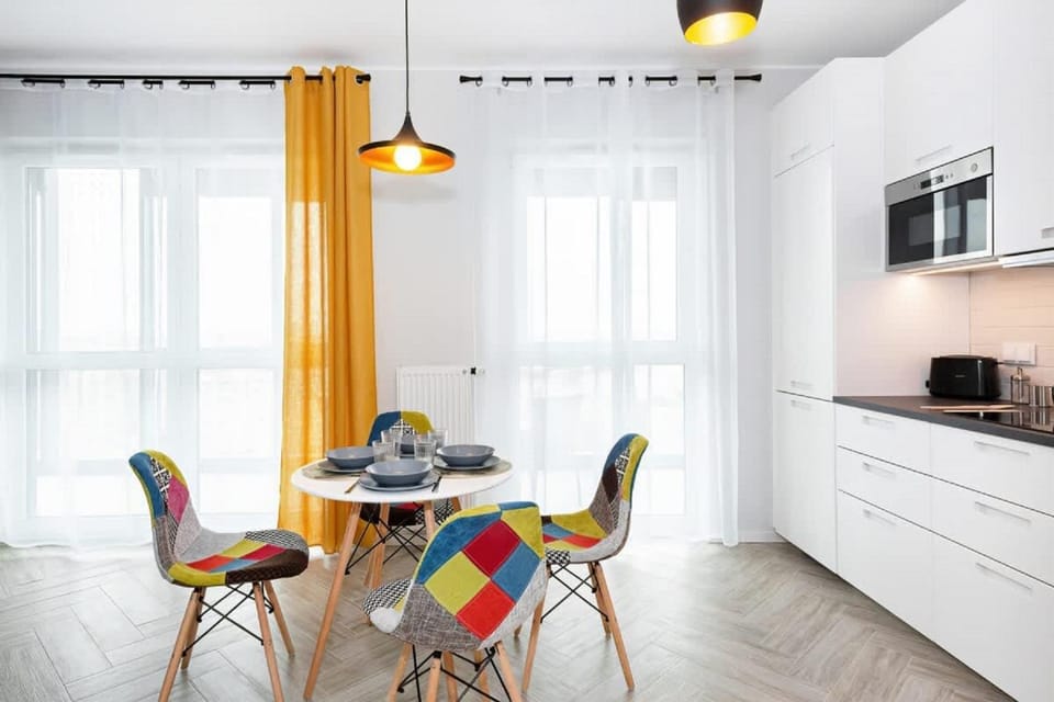 Kitchen or kitchenette, Living room, Dining area