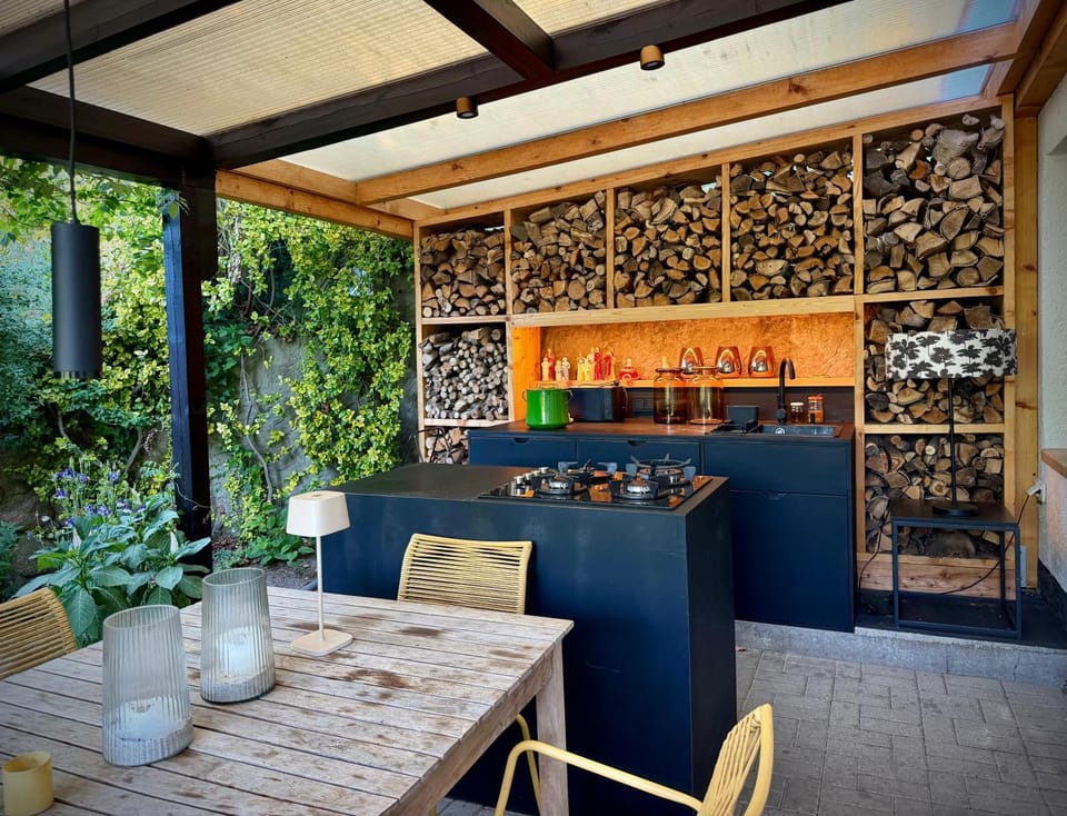 Garden, Balcony/Terrace, kitchen