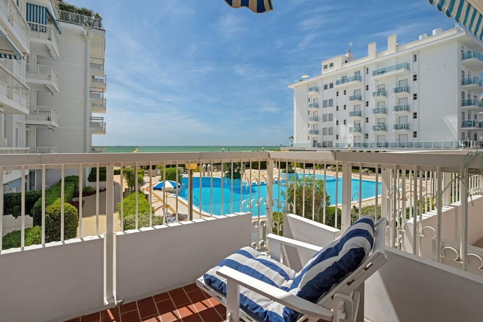 Property building, Living room, Swimming pool