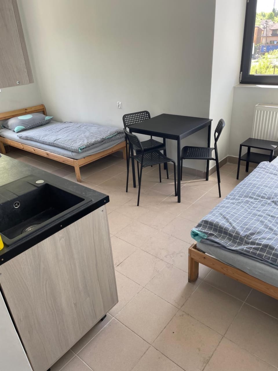 Bed, Kitchen or kitchenette, Photo of the whole room, Bedroom